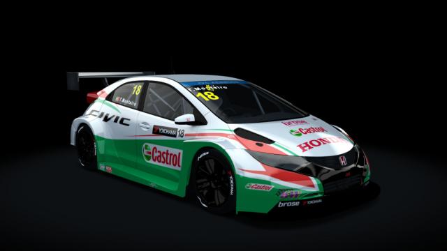 Honda Civic WTCC TC1 для Assetto Corsa