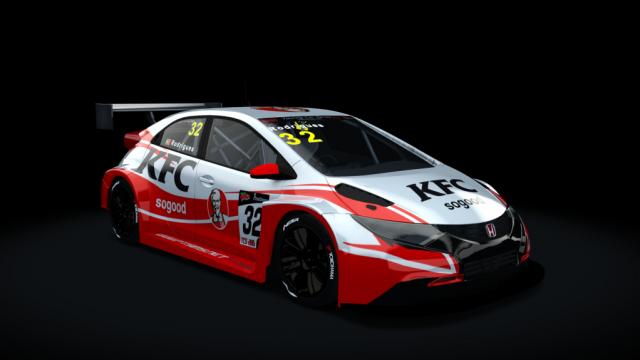 Honda Civic WTCC TC1 для Assetto Corsa