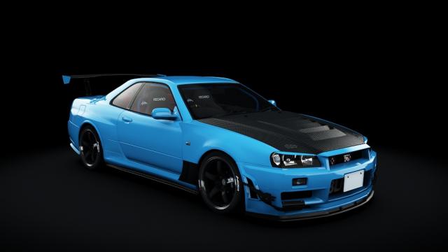 Nissan Skyline GTR R34 Single Turbo Strider.Sp | Redd Tuned для Assetto Corsa