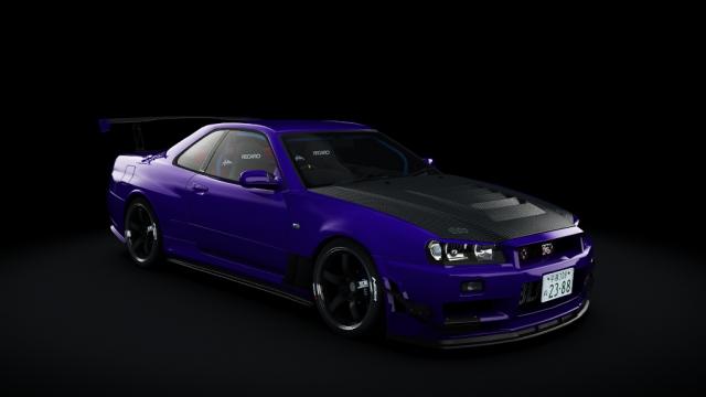 Nissan Skyline GTR R34 Single Turbo Strider.Sp | Redd Tuned для Assetto Corsa