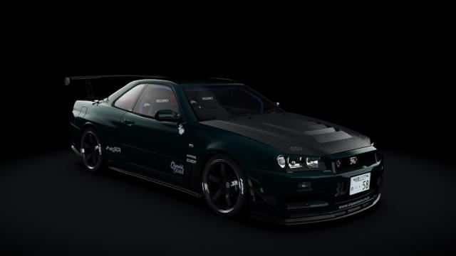 Nissan Skyline GTR R34 Single Turbo Strider.Sp | Redd Tuned для Assetto Corsa