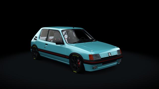 Peugeot 205 GTI 1.9 Gutmann T16v 222cv for Assetto Corsa