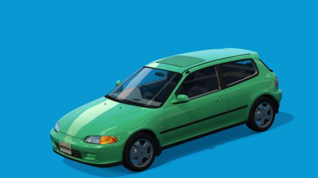Honda Civic (EG6) Si-R acrm honda civic eg6 REV5 wheel crx delsol 15 для Assetto Corsa