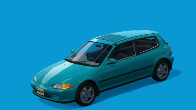 Honda Civic (EG6) Si-R acrm honda civic eg6 REV5 wheel crx delsol 15 для Assetto Corsa