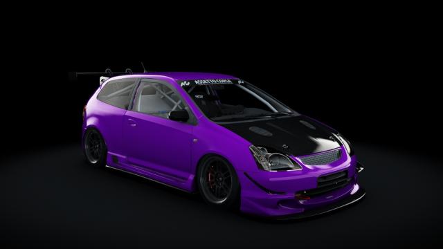 Honda Civic Type R EP3 2001 Turbo для Assetto Corsa