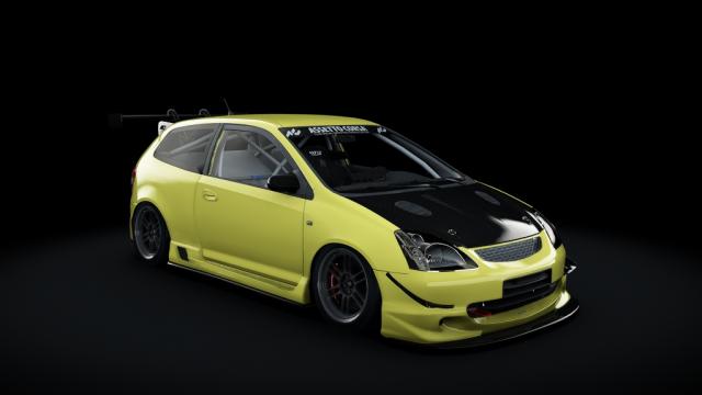 Honda Civic Type R EP3 2001 Turbo для Assetto Corsa