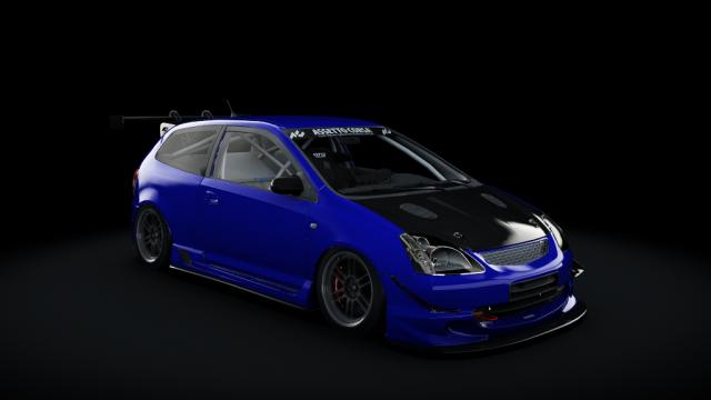 Honda Civic Type R EP3 2001 Turbo для Assetto Corsa