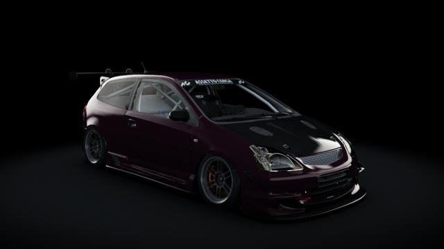 Honda Civic Type R EP3 2001 Turbo для Assetto Corsa