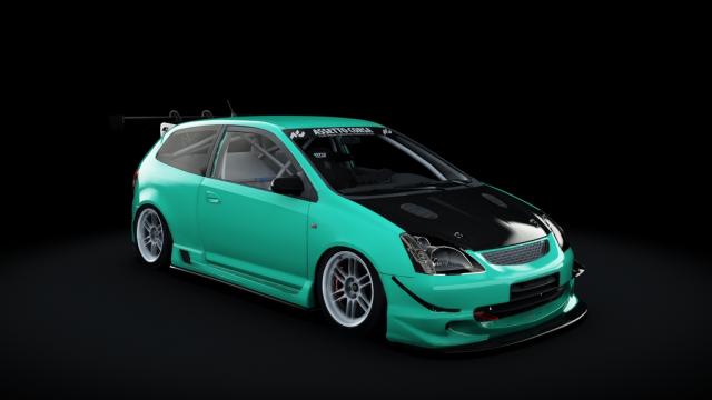 Honda Civic Type R EP3 2001 Turbo для Assetto Corsa