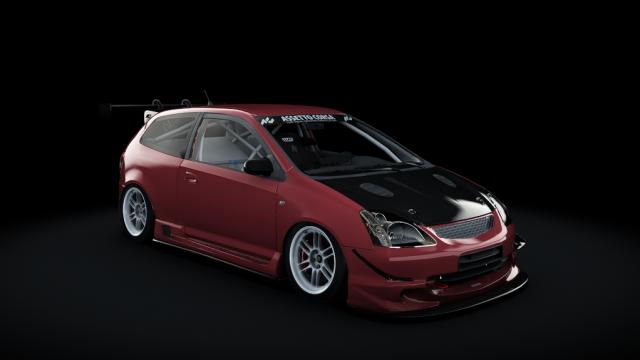 Honda Civic Type R EP3 2001 Turbo для Assetto Corsa