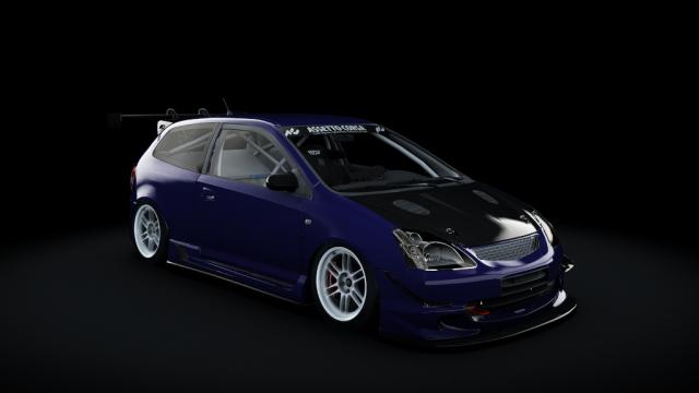 Honda Civic Type R EP3 2001 Turbo для Assetto Corsa