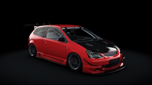 Honda Civic Type R EP3 2001 Turbo для Assetto Corsa