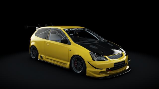 Honda Civic Type R EP3 2001 Turbo для Assetto Corsa