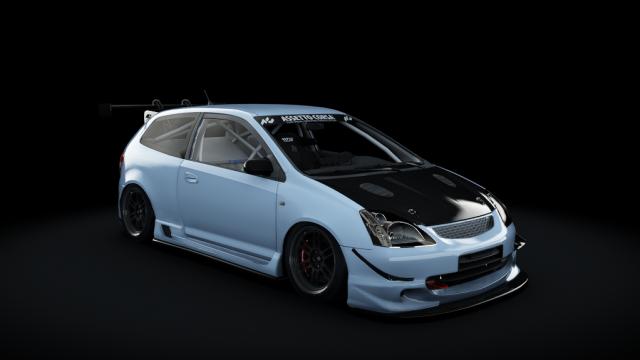 Honda Civic Type R EP3 2001 Turbo для Assetto Corsa