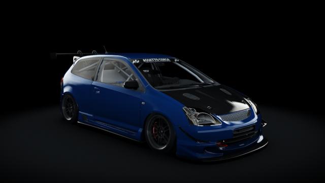 Honda Civic Type R EP3 2001 Turbo для Assetto Corsa