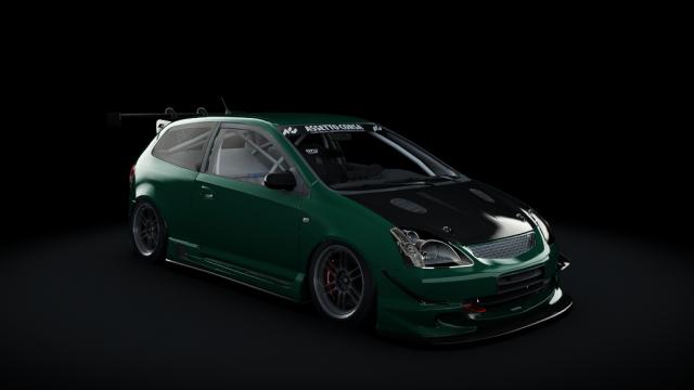 Honda Civic Type R EP3 2001 Turbo для Assetto Corsa