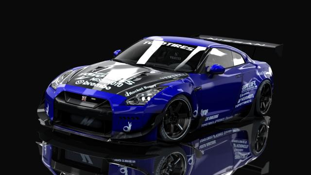 Nissan Gt-r35 Rocket Bunny By Hitachimedia & Bucketrain для Assetto Corsa