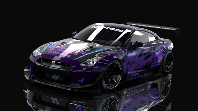 Nissan Gt-r35 Rocket Bunny By Hitachimedia & Bucketrain для Assetto Corsa