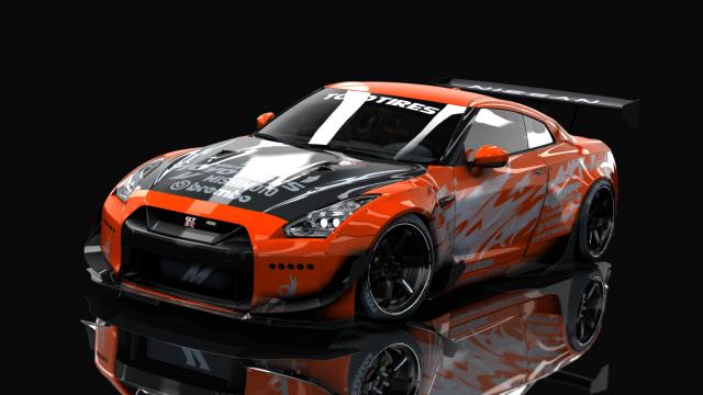 Nissan Gt-r35 Rocket Bunny By Hitachimedia & Bucketrain для Assetto Corsa