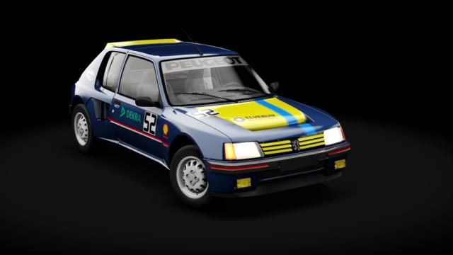 Peugeot 205 Turbo 16 для Assetto Corsa