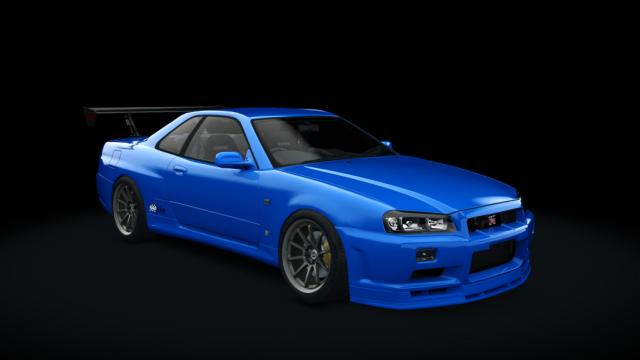 Nissan Skyline GT-R BNR 34 KNM N Line для Assetto Corsa