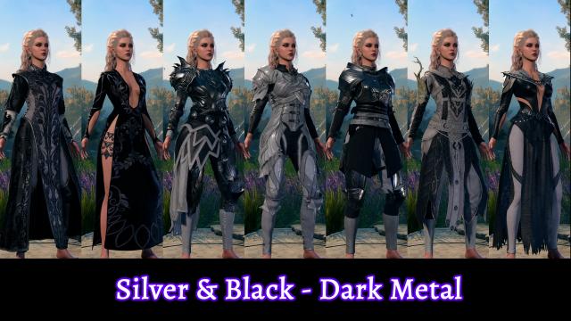 Psychotter's Goth Dyes for Baldur's Gate 3