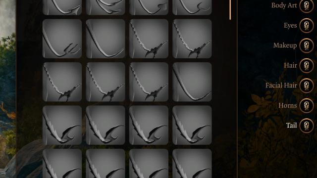Alternate Tiefling Tails for Baldur's Gate 3