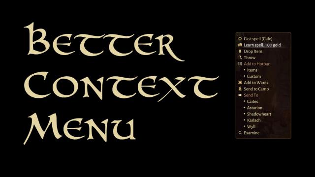 Better Context Menu