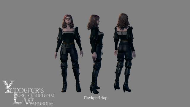 Yennefer's wardrobe for Baldur's Gate 3