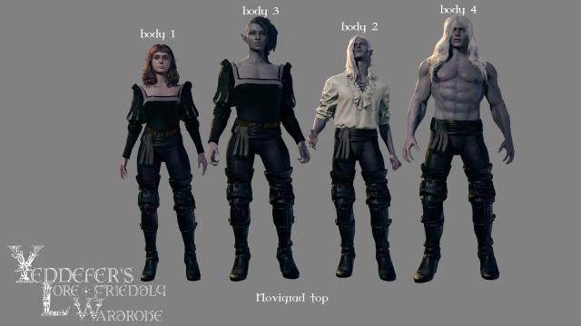 Yennefer's wardrobe for Baldur's Gate 3