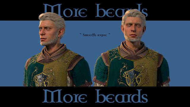 More beards for Baldur's Gate 3