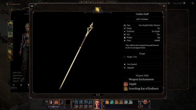 Золотой посох / Golden Staff для Baldur's Gate 3