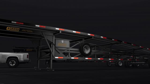 Grant Gooseneck Wedge Car Trailer для BeamNG Drive