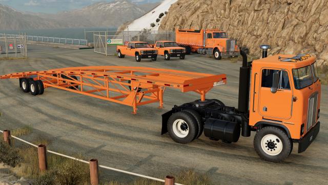 Grant Gooseneck Wedge Car Trailer для BeamNG Drive