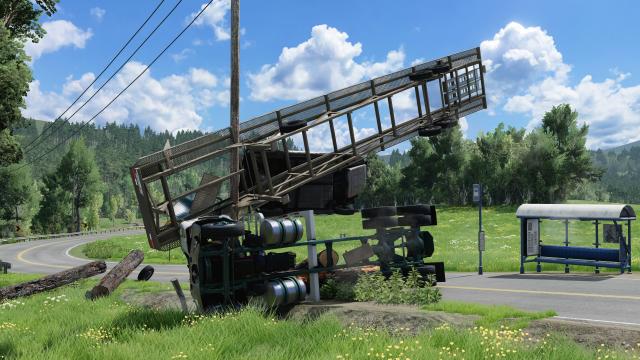Grant Gooseneck Wedge Car Trailer для BeamNG Drive