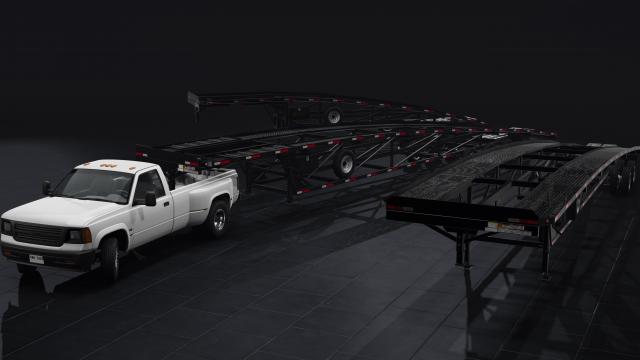 Grant Gooseneck Wedge Car Trailer для BeamNG Drive