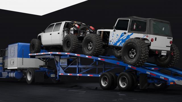 Grant Gooseneck Wedge Car Trailer для BeamNG Drive