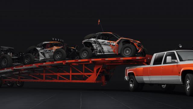 Grant Gooseneck Wedge Car Trailer для BeamNG Drive