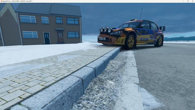 UK gets SNOW Rally Map для BeamNG Drive