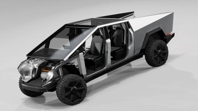 Tesla Cybertruck для BeamNG Drive