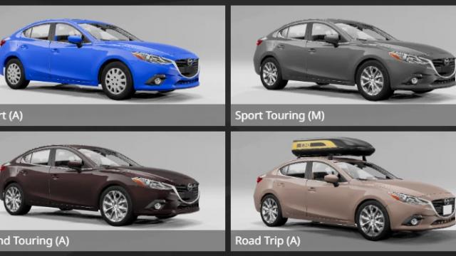 Mazda 3 (2018) для BeamNG Drive