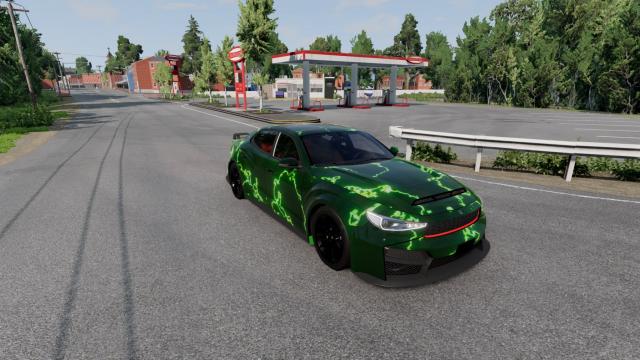 Universal lava skin for BeamNG Drive