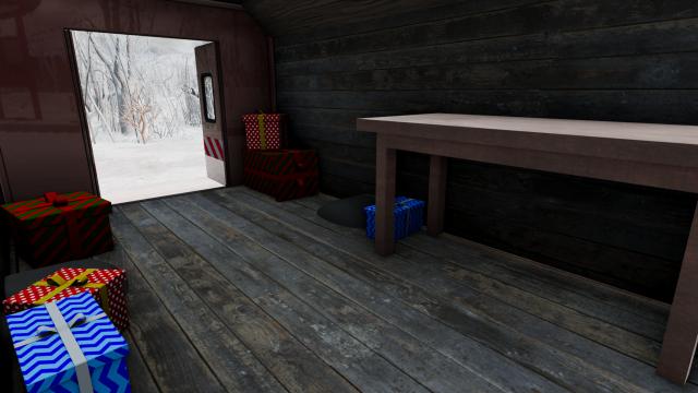 'Santa's Mobile Workshop' Gavril D45 для BeamNG Drive