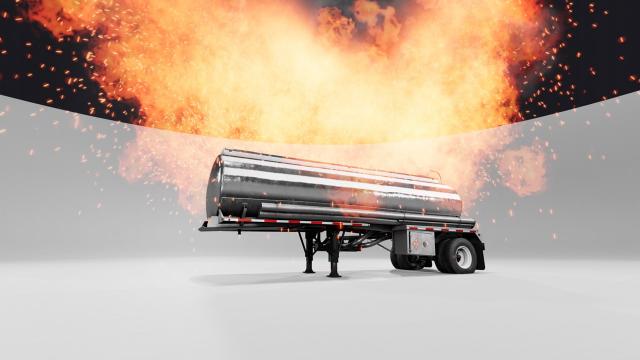 Explosive Tanker для BeamNG Drive