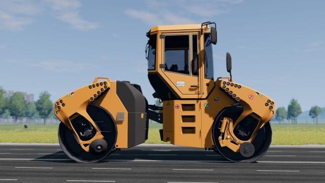 Giant road roller для BeamNG Drive