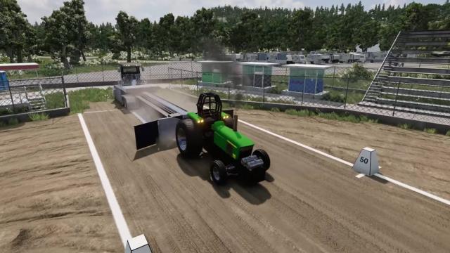 John Deere Pulling Tractor для BeamNG Drive