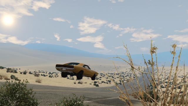 REKT Barren Dunes Wasteland Highway для BeamNG Drive