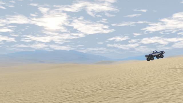 REKT Barren Dunes Wasteland Highway для BeamNG Drive
