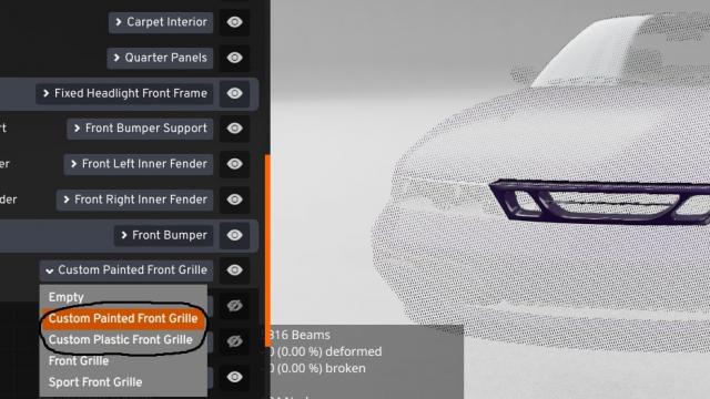 Neeko's Custom grill for BX для BeamNG Drive