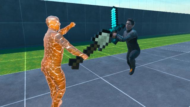 Modpack: Minecraft Weapons & Avatars for Bonelab